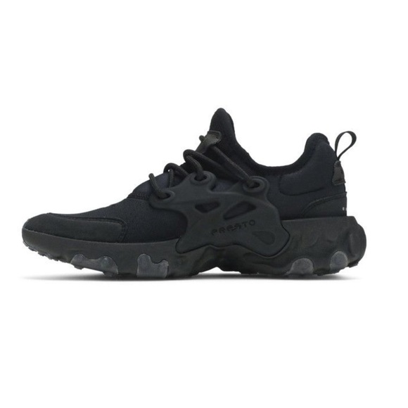 Nike React Presto Black Sneakers Triple Black - Picture 1 of 7